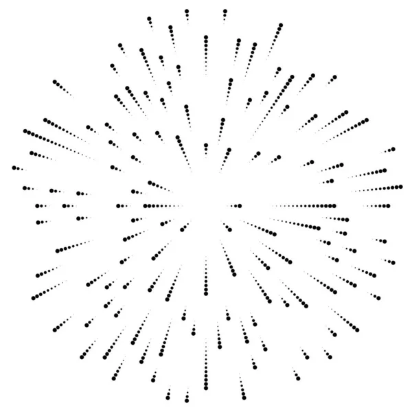 Líneas Radiales Resplandor Explosión Explosión Estelar Elemento Diseño Efecto Explosión — Vector de stock