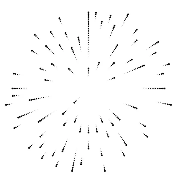 径向线亮度 爆裂效果设计元件 — 图库矢量图片