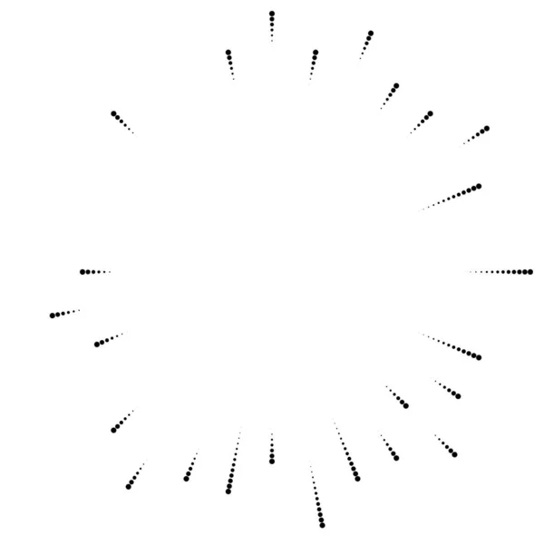 Lignes Radiales Éclat Rafale Rafale Étoiles Effet Coup Soleil Élément — Image vectorielle