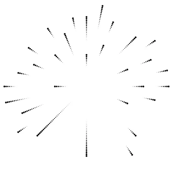 Radyal Çizgiler Parlaklık Patlama Yıldız Patlaması Güneş Patlaması Etkisi Tasarım — Stok Vektör