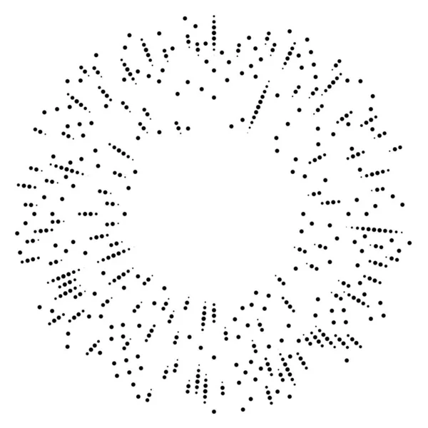 Radiosità Delle Linee Radiali Scoppio Starburst Effetto Sunburst Elemento Design — Vettoriale Stock