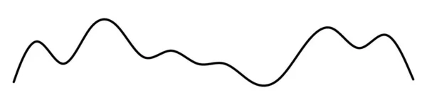 波浪形 波浪形线矢量图解 — 图库矢量图片