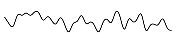 波浪形 波浪形线矢量图解 — 图库矢量图片