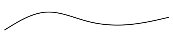 Golvende Golvende Lijnen Vector Illustratie — Stockvector