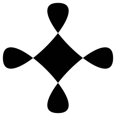 Soyut şekil, tasarım elemanı vektör vektörü Stok vektör illüstrasyonu, Clip-art grafikleri.