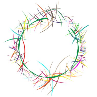 Soyut radyal şekil, tasarım elemanı vektörü vektör vektörü illüstrasyonu, Clip-art grafikleri.