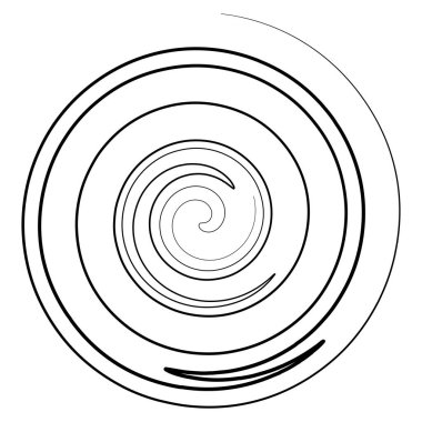 Soyut spiral, girdap ve dönüş. Voilute, helix, koklear element