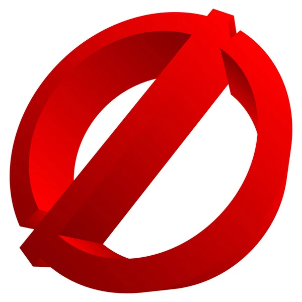 Restricción Icono Signo Prohibición Símbolo Stock Vector Ilustración Gráficos Clip — Vector de stock