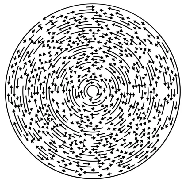 Kreisförmiges Zyklisches Pfeile Kreiselement — Stockvektor