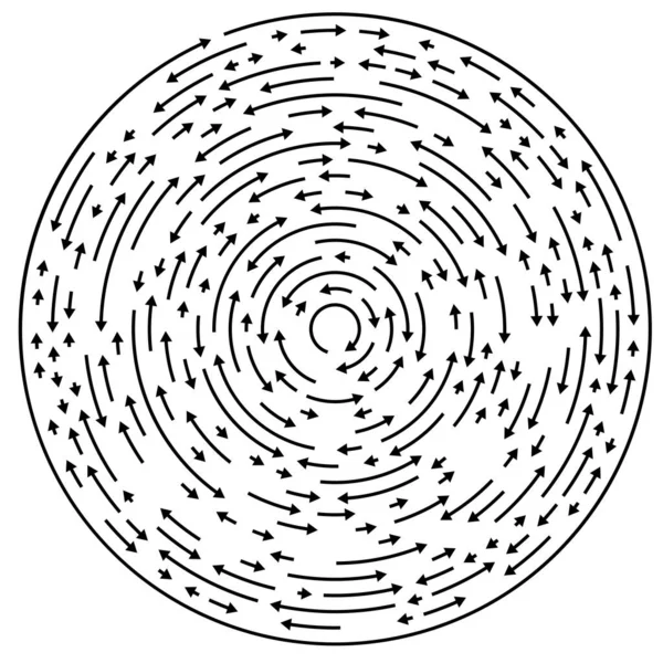 Круговий Циклічний Елемент Кругової Стрілки — стоковий вектор