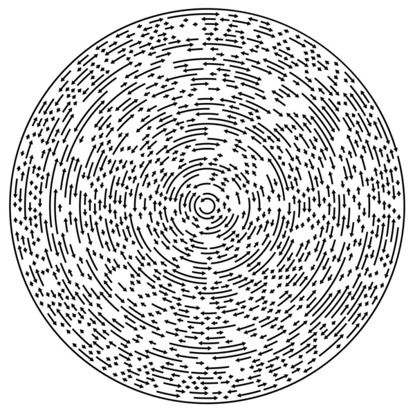 Circular Flechas Cíclicas Elemento Círculo — Archivo Imágenes Vectoriales