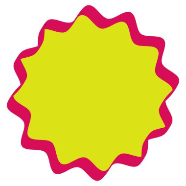 Radyal yıldız patlaması, güneş patlaması, fiyat etiketi. Etiket etiketi ve vinil klip- art vektör illüstrasyonu, Clip-art grafikleri.