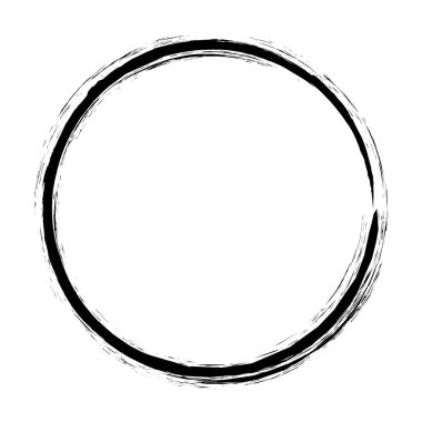 Huysuz, desenli daire elementi. Grunge Stock vektör illüstrasyonunu, Clip-art grafiklerini daire içine alıyor.
