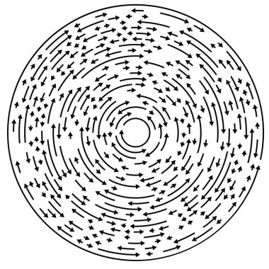 Dairesel, döngüsel oklar daire ögesi