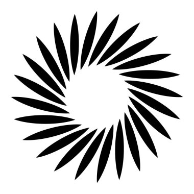 Soyut spiral, girdap ve dönüş. Voilute, helix, koklear element