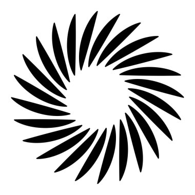 Soyut spiral, girdap ve dönüş. Voilute, helix, koklear element