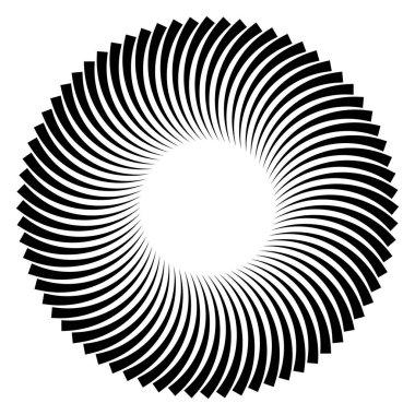 Soyut spiral, girdap ve dönüş. Voilute, helix, koklear element