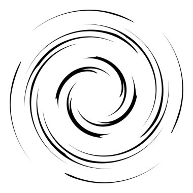 Soyut spiral, girdap ve dönüş. Voilute, helix, koklear element