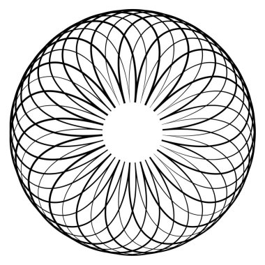 Soyut spiral, girdap ve dönüş. Voilute, helix, koklear element