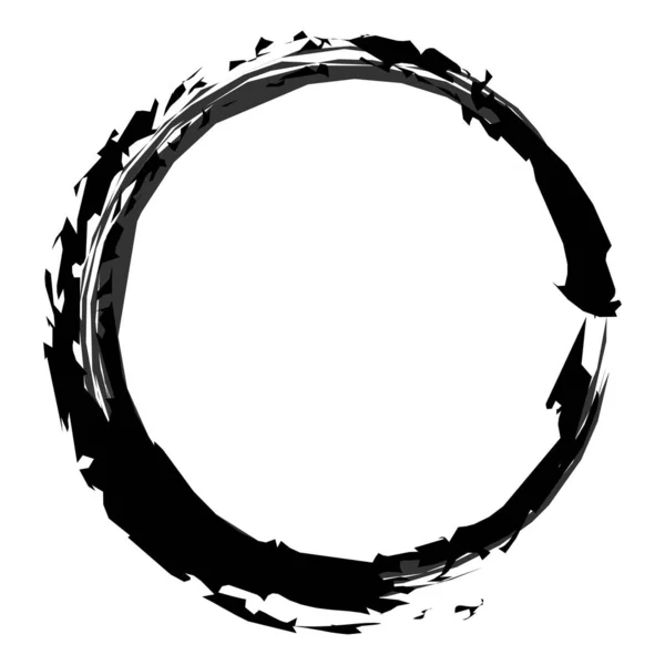 Grungy Teksturowany Okrągły Zestaw Elementów Grunge Circles Ilustracja Wektora Grafika — Wektor stockowy