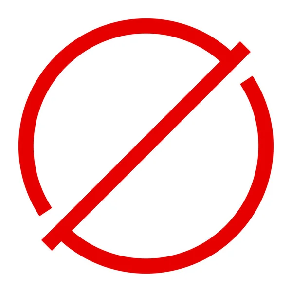 Restrição Ícone Sinal Proibição Símbolo Ilustração Vetor Estoque Gráficos Clip —  Vetores de Stock