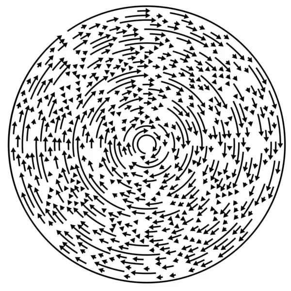 Circulaire Flèche Cyclique Élément Cercle — Image vectorielle