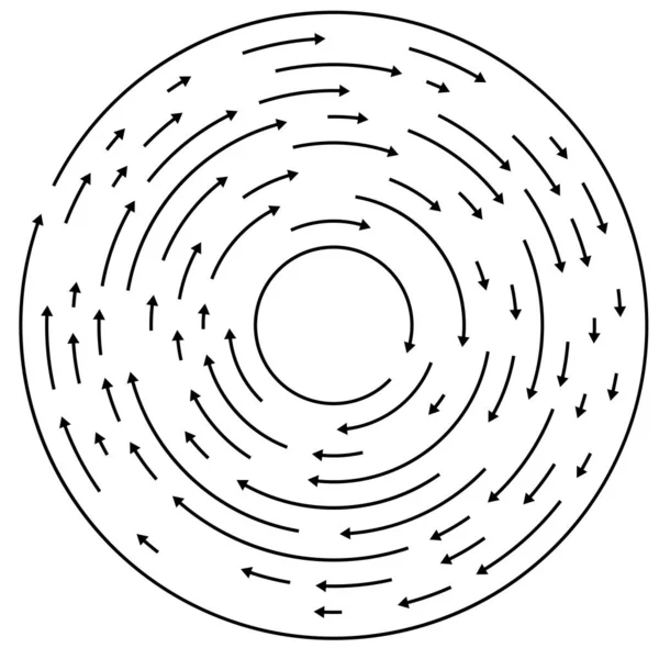 Κυκλικό Κυκλικό Στοιχείο Κύκλου Βελών — Διανυσματικό Αρχείο