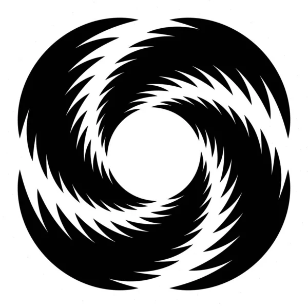 Abstrakt Spiral Virvla Och Virvla Vätska Helix Cochlear Element — Stock vektor