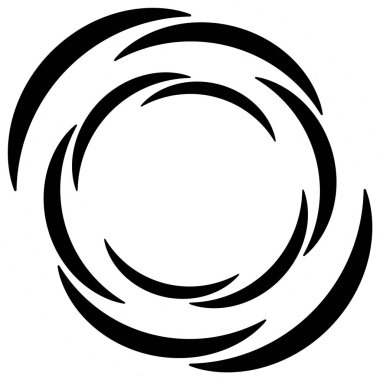 Soyut spiral, girdap ve dönüş. Voilute, helix, koklear element