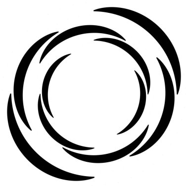 Soyut spiral, girdap ve dönüş. Voilute, helix, koklear element