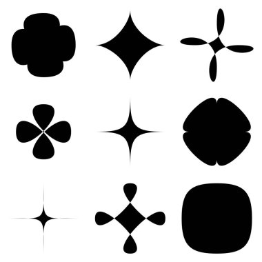 Soyut şekil, tasarım elemanı vektör vektörü Stok vektör illüstrasyonu, Clip-art grafikleri.