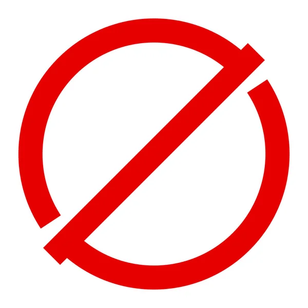 Restriction Icône Signe Interdiction Symbole Illustration Vectorielle Stock Graphiques Clip — Image vectorielle