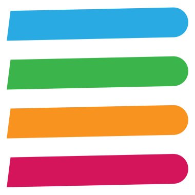 Dikdörtgen pankart, plaket, düğme, etiket ve etiketleme şekli boş, boş, telif alanı vektör çizimi, klip- sanat grafikleri 