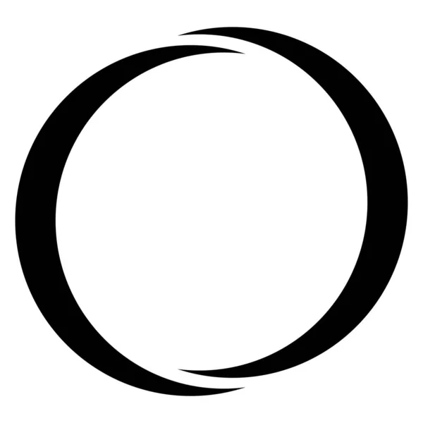 Cirkel Halve Cirkel Icoon Symbool Circulair Frame Rand Voorraad Vector — Stockvector