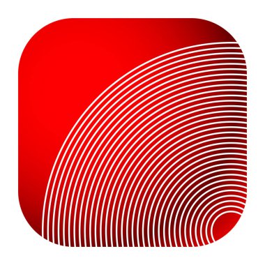 Eşmerkezli radyal çember soyut geometrik simge stok vektör çizimi, klip-sanat grafikleri 