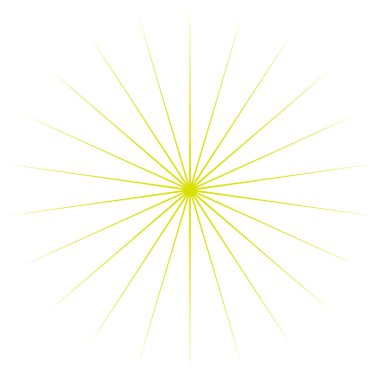 Yıldız patlaması, güneş patlaması simgesi, radyal element stok vektör çizimi, klip- sanat grafikleri 