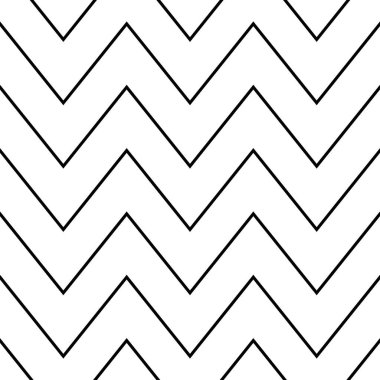 Kusursuz bir şekilde tekrarlanabilir kenarlı zigzag çizgileri hisse vektör çizgileri, klip- sanat grafikleri 