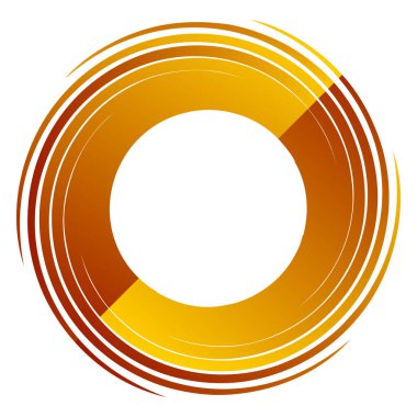 Soyut spiral, girdap, dönme tasarım elementi. Kıvrım, dönüşümlü şekil. Volute, vortex, helix element stok vektör çizimi, klip- art grafikleri 