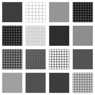 Soyut çizgiler, ızgara, ağ çizgileri pürüzsüz, tekrarlanabilir geometrik desen, doku stok vektör çizimi, klip- sanat grafikleri 