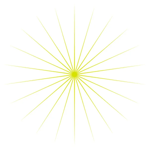 Спалах Зорі Ікона Спалаху Сонця Ілюстрації Радіальних Елементів Кліп Арт — стоковий вектор
