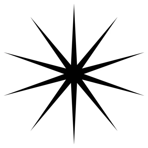 Starburst Sunburst Icon Radial Element Stock Vector Illustration Clip Art — 图库矢量图片