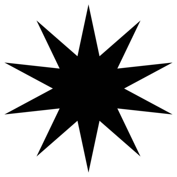 Starburst Sunburst Symbol Radial Element Stock Vector Illustration Clip Art — Stockvektor