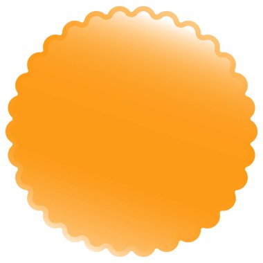 Yuvarlak, kabarık fiyat etiketi, yıldız patlaması, güneş patlaması element vektör illüstrasyonu, klip- sanat grafikleri 