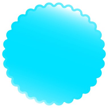 Yuvarlak, kabarık fiyat etiketi, yıldız patlaması, güneş patlaması element vektör illüstrasyonu, klip- sanat grafikleri 