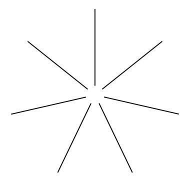 Radyal, yayılan patlama hatları. Satır birleştirme tasarımı, illüstrasyon stok vektör illüstrasyonu, klip sanatı grafikleri 