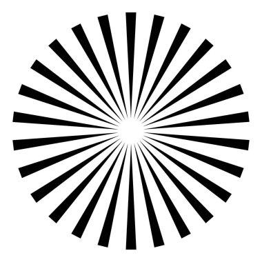 Radyal, yayılan patlama hatları. Satır birleştirme tasarımı, illüstrasyon stok vektör illüstrasyonu, klip sanatı grafikleri 