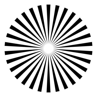 Radyal, yayılan patlama hatları. Satır birleştirme tasarımı, illüstrasyon stok vektör illüstrasyonu, klip sanatı grafikleri 