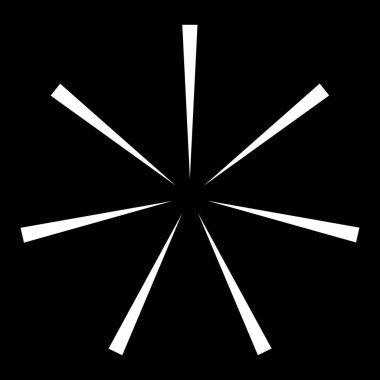 Radyal, yayılan patlama hatları. Satır birleştirme tasarımı, illüstrasyon stok vektör illüstrasyonu, klip sanatı grafikleri 