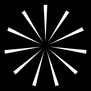 Radyal, yayılan patlama hatları. Satır birleştirme tasarımı, illüstrasyon stok vektör illüstrasyonu, klip sanatı grafikleri 