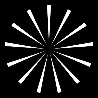 Radyal, yayılan patlama hatları. Satır birleştirme tasarımı, illüstrasyon stok vektör illüstrasyonu, klip sanatı grafikleri 